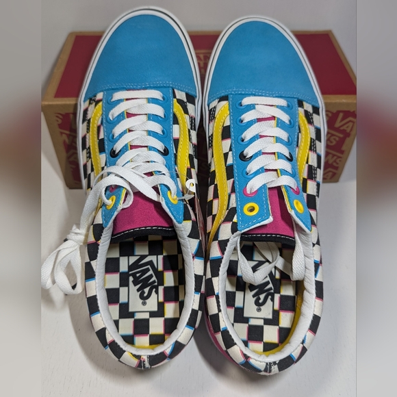 Vans Old Skool Sneakers With "Crazy Check" Checkered Print. - Picture 7 of 8